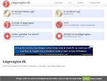 Tablet Screenshot of laegevagten.dk